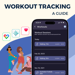 workout tracking on a phone